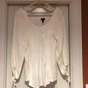 White off the shoulder top